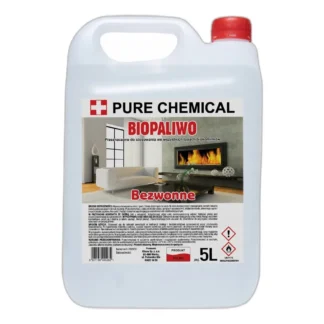 Biopaliwo do Biokominka bezwonne ATEST PZH bioetanol 5l BEZ DYMNE ATEST 5L — zdjęcie 1