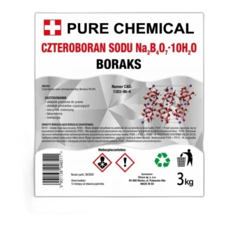 BORAKS CZYSTY BORAX CZYSTOŚĆ CZTEROBORAN SODU czda 3 kg do prania 99,99% — zdjęcie 1