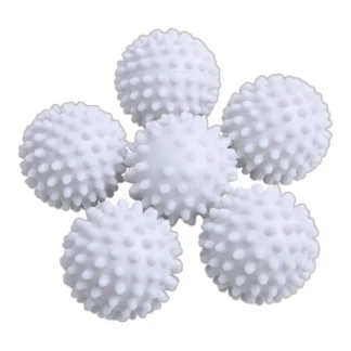 KULKI KULE DO PRANIA PIŁECZKI ZMIĘKCZAJĄCE DO SUSZENIA ANTYKŁACZKI SZTUK 6 — zdjęcie 1