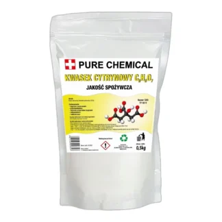 KWASEK CYTRYNOWY 0,5 KG ODKAMIENIACZ USUWA OSAD Z HERBATY CZYSTY 500G E330 — zdjęcie 1