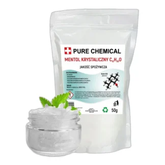 Mentol Krystaliczny Pure Chemical g czystość 99,99 % Do Sauny 50 — zdjęcie 1