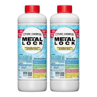 METAL LOCK CHEMIA DO BASENU USUWANIE OSADÓW WAPNIA METALI ZMIĘKCZA WODĘ 1l — zdjęcie 1