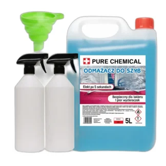 ODMRAŻACZ DO SZYB SAMOCHODOWYCH MOCNY + 2x BUTELKA Z ATOMIZEREM + LEJEK 5L — zdjęcie 1