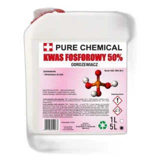 ODRDZEWIACZ DO STALII I ŻELIWA KWAS FOSFOROWY 5L DO USUWANIA KAMIENIA 50% — zdjęcie 1