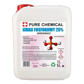 ODRDZEWIACZ DO STALII ŻELIWA KWAS FOSFOROWY 5L DO CZYSZCZENIA OGRODZEŃ 25% — zdjęcie 1