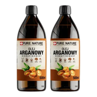OLEJ ARGANOWY 0,5L DO WŁOSÓW MAROKO NIERAFINOWANY ZIMNOTŁOCZONY 500ml 2x — zdjęcie 1