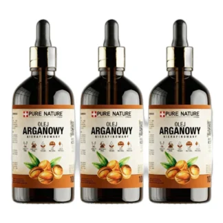 OLEJ ARGANOWY 3x100 ml OLEJEK ARGANOWY DO WŁOSÓW CIAŁA I PAZNOKCI — zdjęcie 1