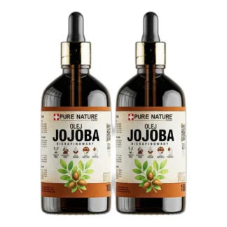 OLEJ JOJOBA NATURALNY TŁOCZONY NA ZIMNO NIERAFINOWANY2x100ml SKÓRY I WŁOSÓW — zdjęcie 1
