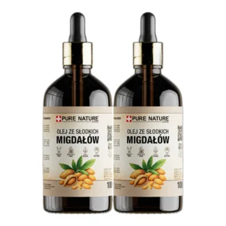 OLEJ MIGDAŁOWY ZE SŁODKICH MIGDAŁÓW 100ml NAWILŻA SKÓRE DO DEMAKIJAŻU 2x — zdjęcie 1