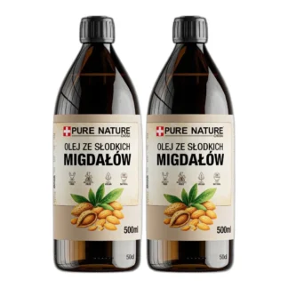 OLEJ MIGDAŁOWY ZE SŁODKICH MIGDAŁÓW 500ml ~1L 2x — zdjęcie 1