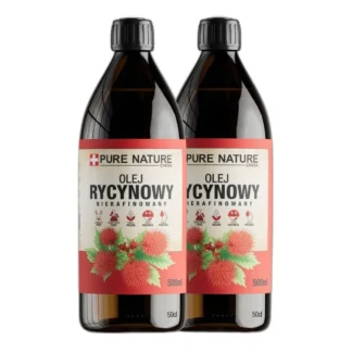 OLEJ RYCYNOWY NIERAFINOWANY TŁOCZONY NA ZIMNO 0,5L DO SKÓRY WŁOSÓW 2x — zdjęcie 1