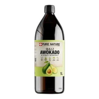 OLEJ Z AWOKADO NIERAFINOWANY ZIMNOTŁOCZONY NATURALNY 1l 1000ml — zdjęcie 1