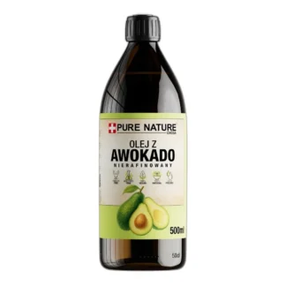 OLEJ Z AWOKADO NIERAFINOWANY ZIMNOTŁOCZONY NATURALNY 500ml 0,5l — zdjęcie 1