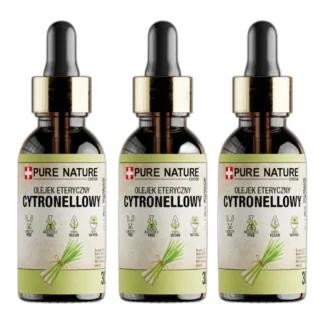 OLEJEK ETERYCZNY CYTRONELLA NATURALNY OLEJEK CITRONELA BEZ DODATKÓW 3x100ml — zdjęcie 1
