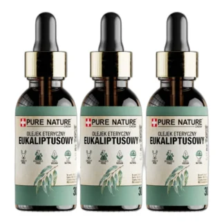 OLEJEK ETERYCZNY EUKALIPTUSOWY NATURALNY OLEJEK PURE NATURE 3x30ml — zdjęcie 1