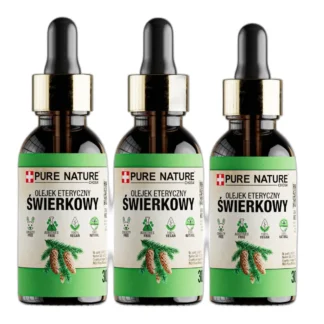 OLEJEK ETERYCZNY ŚWIERK NATURALNY OLEJEK ŚWIERKOWY BEZ DODATKÓW 3x30ml — zdjęcie 1