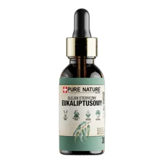 OLEJEK EUKALIPTUSOWY NATURALNY OLEJEK ETERYCZNY EUKALIPTUS PURE NATURE 30ml — zdjęcie 1