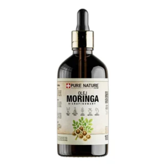 OLEJEK MORINGA ZIMNOTŁOCZONY NATURALNY NIERAFINOWANY 100ml — zdjęcie 1