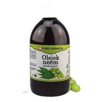 OLEJEK NEEM NIERAFINOWANY NATURALNY TŁOCZONY NA ZIMNO 0,5L 500ml — zdjęcie 1