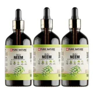 OLEJEK NEEM NIERAFINOWANY NATURALNY TŁOCZONY NA ZIMNO DO CIAŁA/OGRODU 100ml — zdjęcie 1