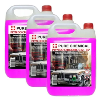 PŁYN CHŁODNICZY DO CHŁODNIC 3x5 L PŁYN DO CHŁODNIC -35°C 5L G12/G12+ G12 — zdjęcie 1