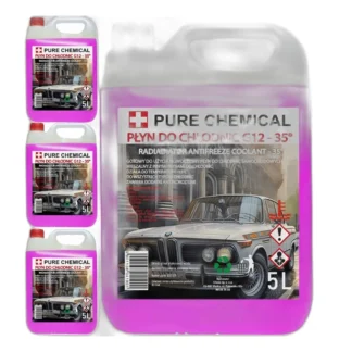 PŁYN CHŁODNICZY DO CHŁODNIC 4x5 L PŁYN DO CHŁODNIC -35°C 5L G12/G12+ G12 — zdjęcie 1