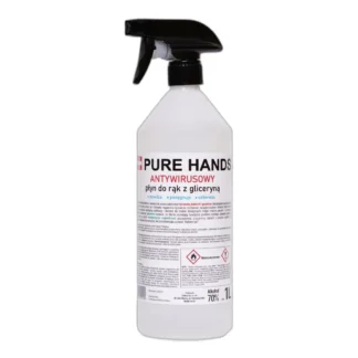 Płyn do dezynfekcji Pure Hands 1 l gotowy roztwór do rąk i skóry 70% — zdjęcie 1