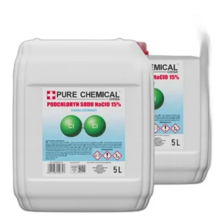 PODCHLORYN SODU CHLOR W PŁYNIE 10L 2x 5L 15% — zdjęcie 1