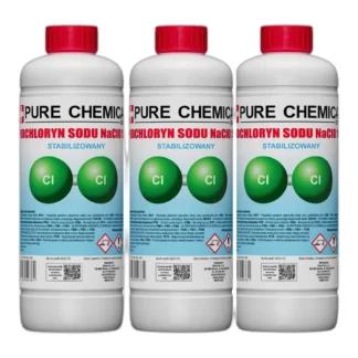 PODCHLORYN SODU CHLOR W PŁYNIE SUROWIEC CHEMICZNY PURE CHEMICAL 25KG 15% — zdjęcie 1