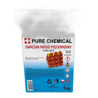 SIARCZAN MIEDZI PIĘCIOWODNY CZYSTY 1kg BEZ DODATKÓW CUSO4 — zdjęcie 1