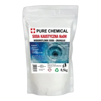 SODA KAUSTYCZNA DO RUR WODOROTLENEK SODU 0,5KG — zdjęcie 1