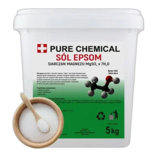 SÓL EPSOM DO KĄPIELI NAURALNA SIARCZAN MAGNEZU GORZKA DO STÓP DO RĄK 5kg — zdjęcie 1