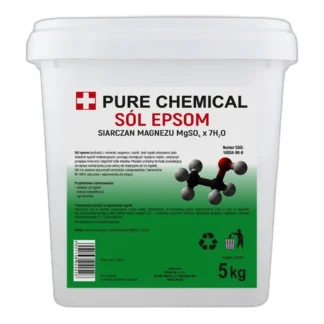 SÓL EPSOM SIARCZAN MAGNEZU GORZKA DO KĄPIELI SÓL RZYMSKA DO KĄPIELI 5kg — zdjęcie 1