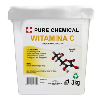 WITAMINA C DO BASENU KWAS L-ASKORBINOWY BASEN CZDA 3kg 3000g — zdjęcie 1